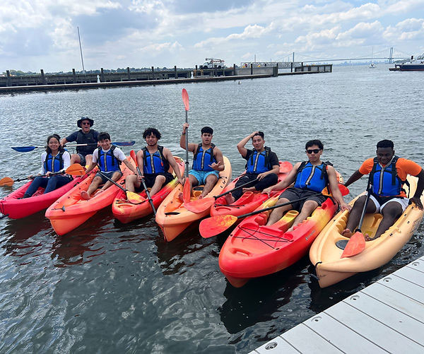 SUNY Maritime EOP Students Rowing
