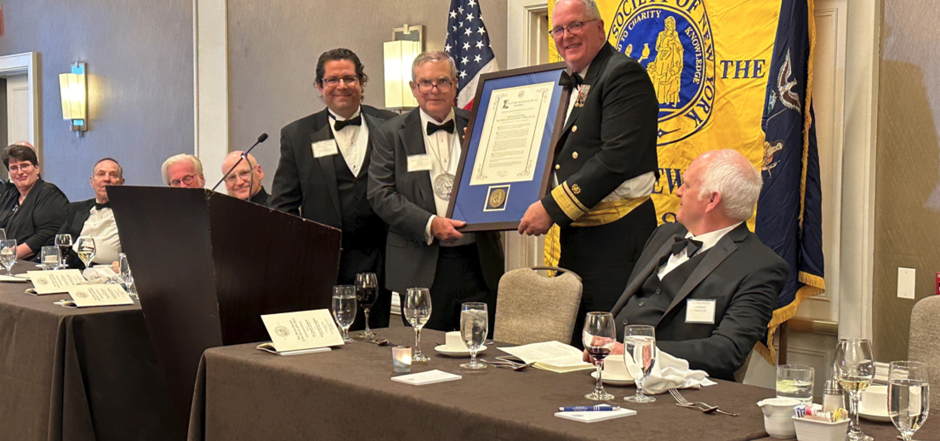 RADM Alfultis Honored by Marine Society