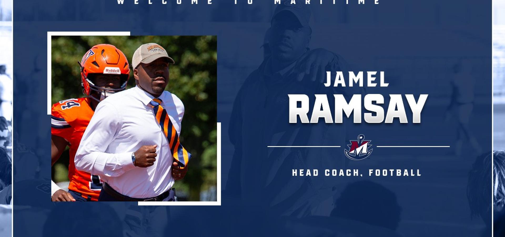 Jamel Ramsay Tabbed to Lead Maritime Football Program
