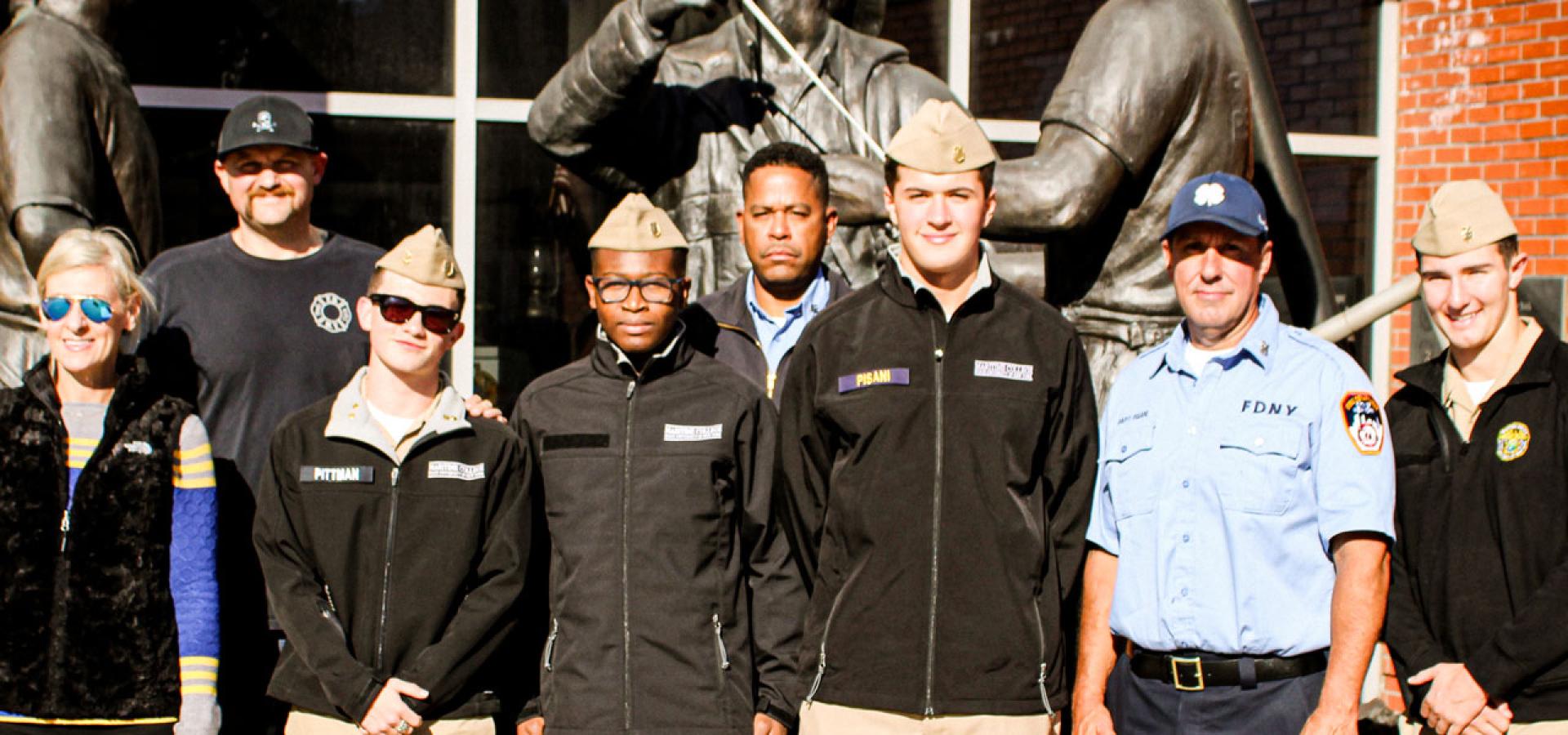 Maritime College Commemorates 9/11 with Donation of WTC Steel from FDNY