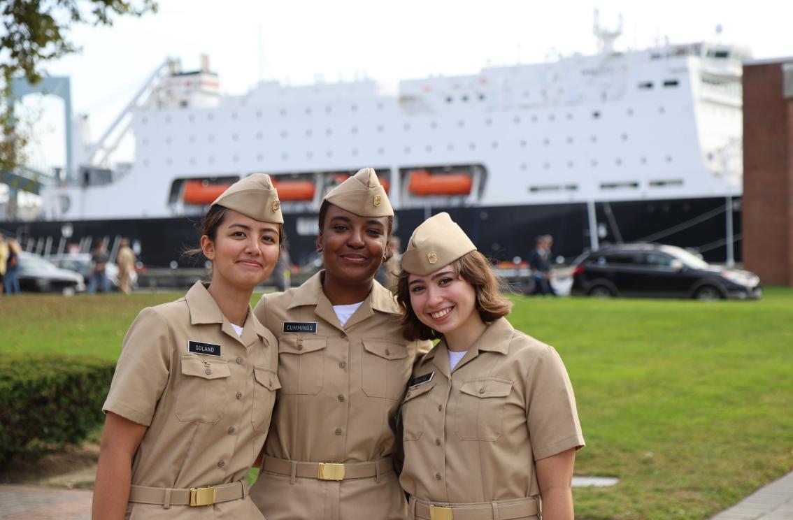 Cadets in front of Empire State
