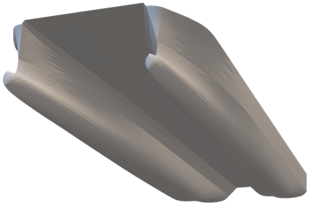 CAD of dual-hull ferry design