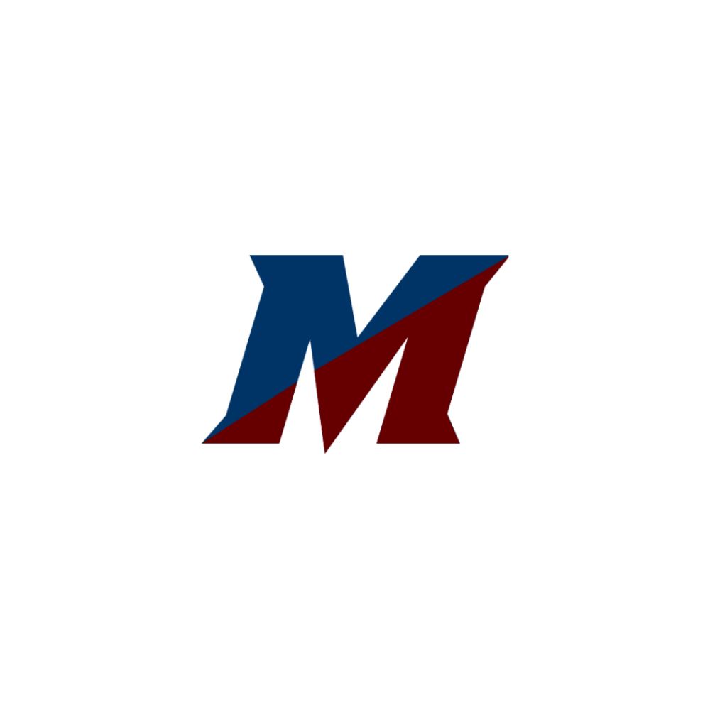 Red and blue M logo